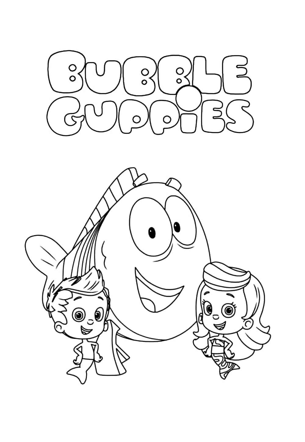 Desenho de Bubble Guppies para colorir