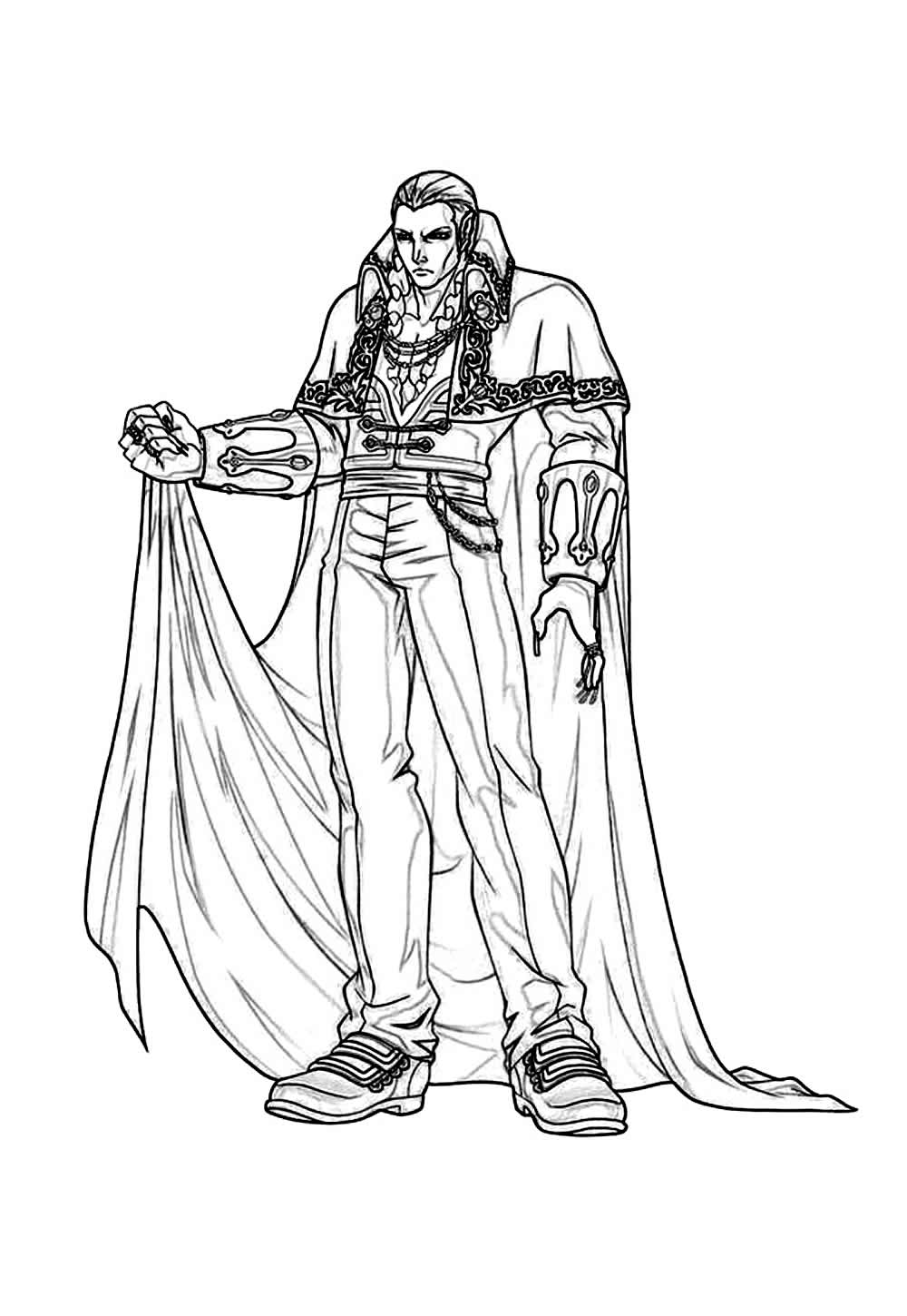 Desenho de Castlevania para colorir
