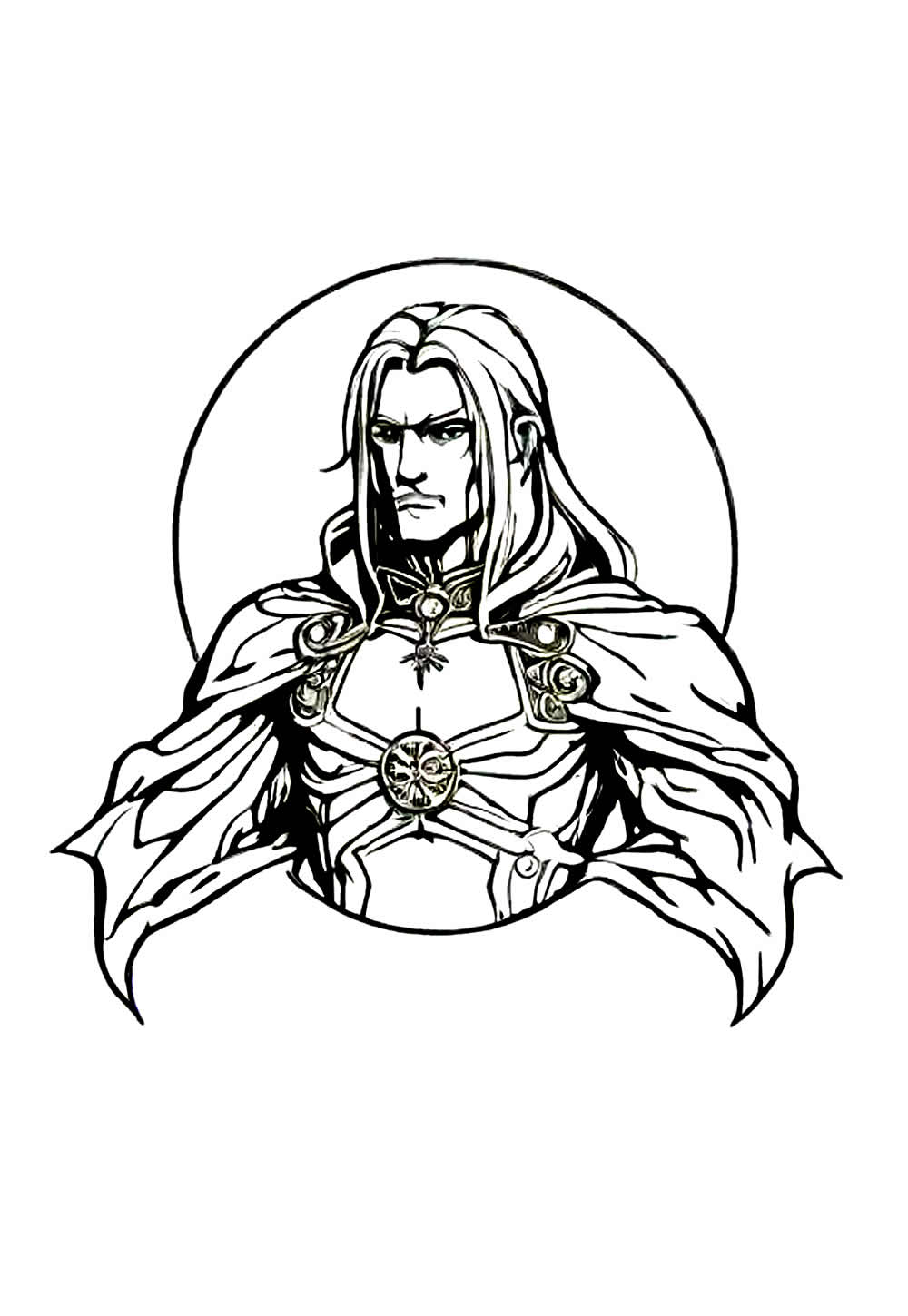 Desenho de Castlevania para pintar