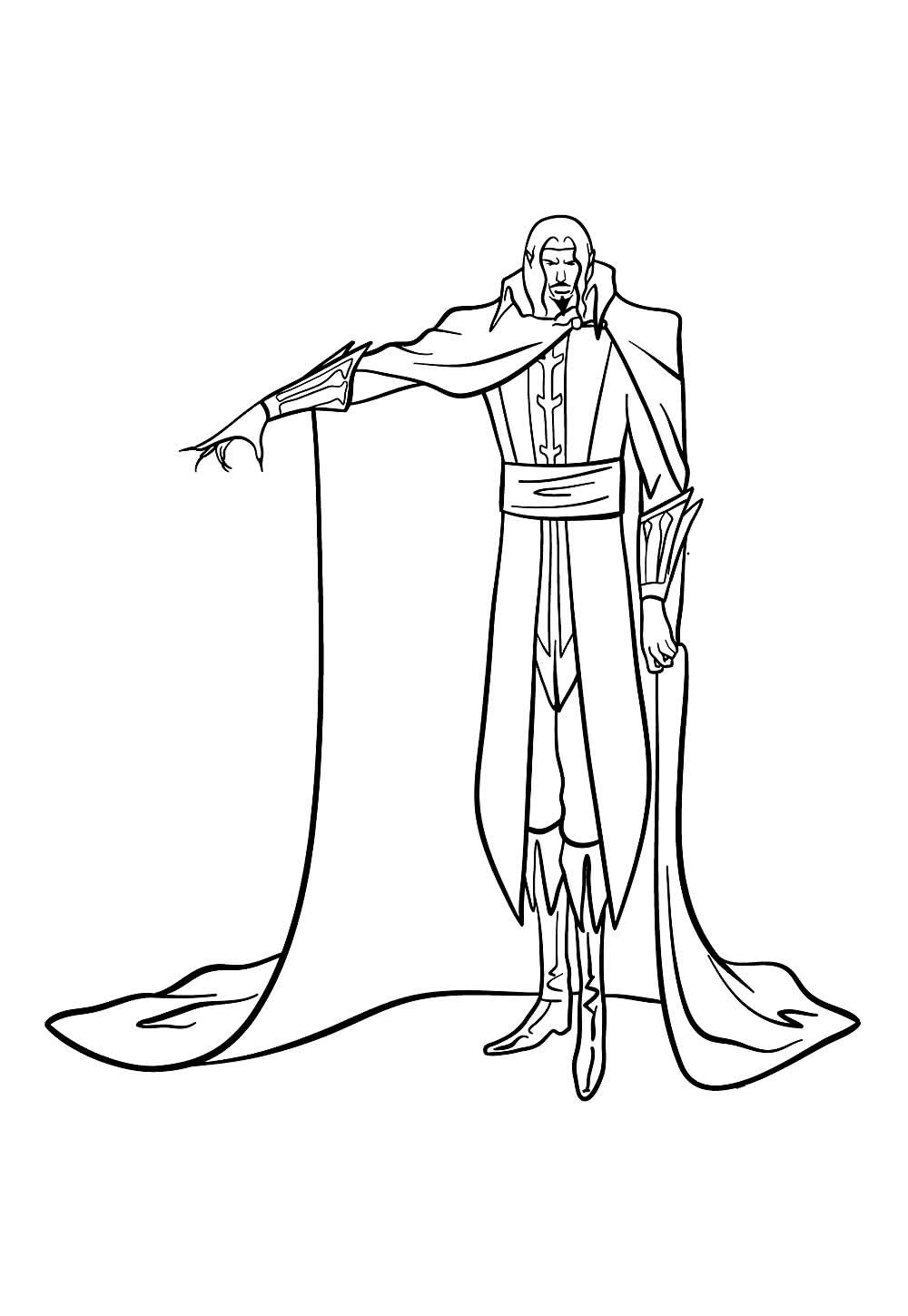 Desenho de Castlevania para colorir