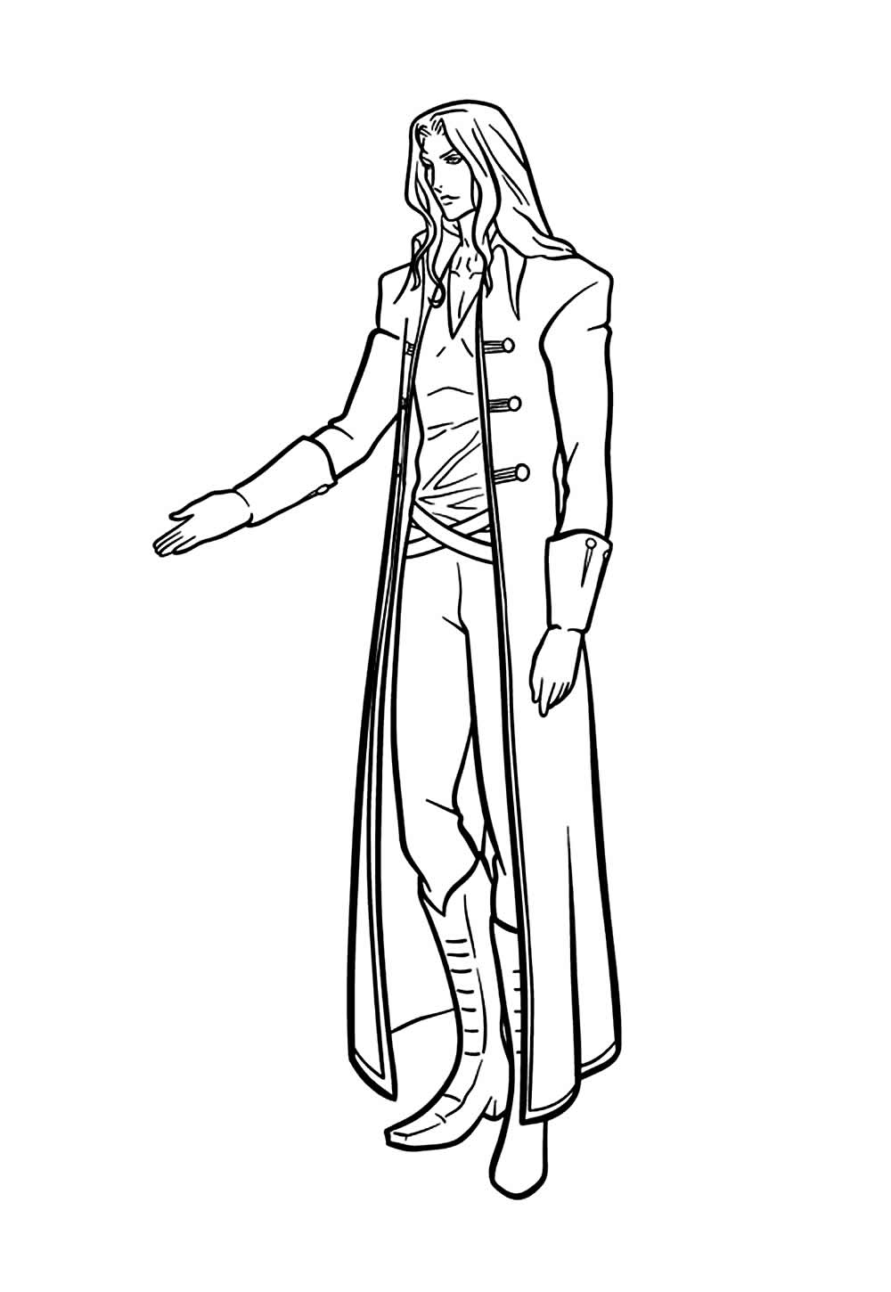 Desenho de Castlevania para colorir