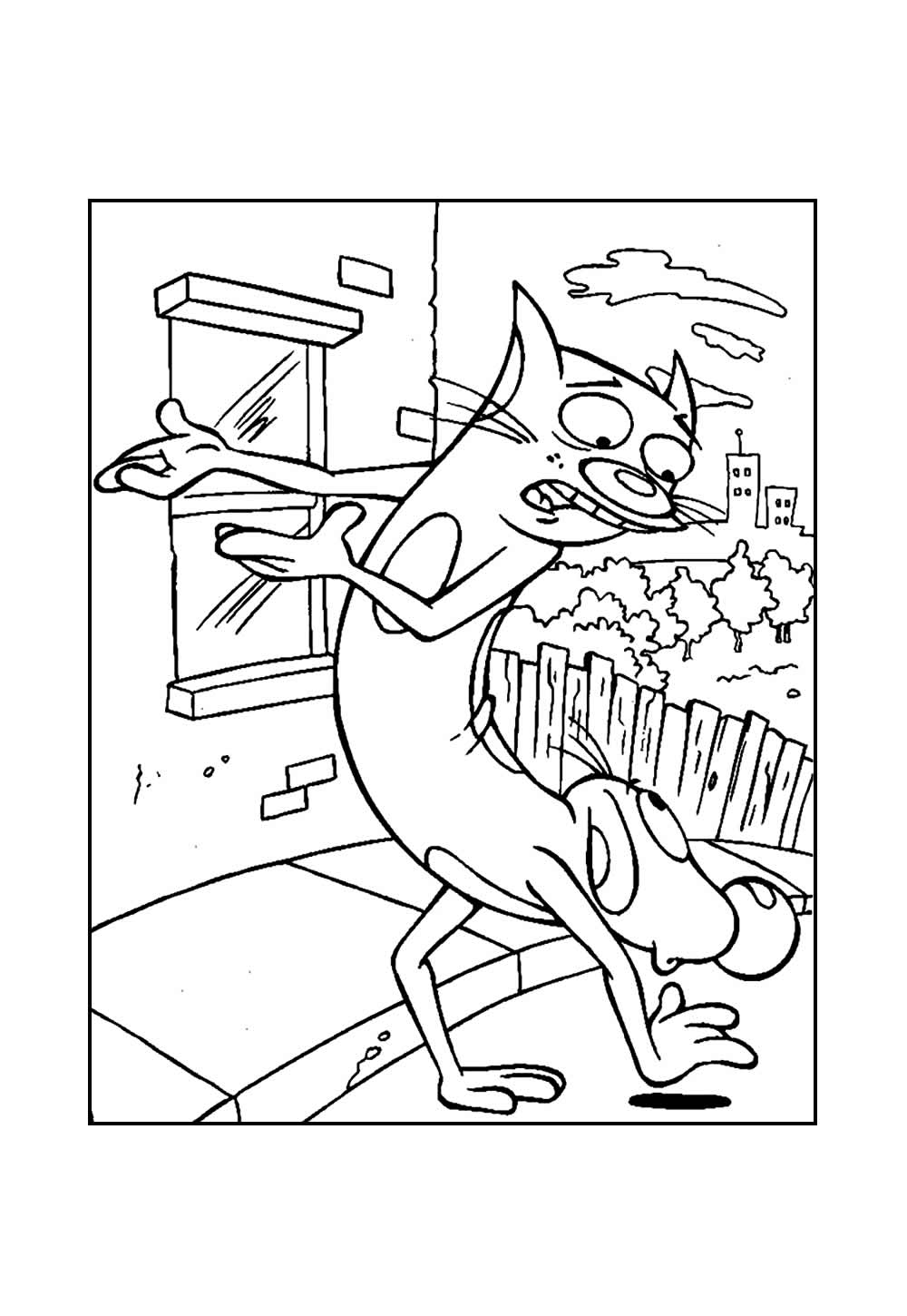 Desenho de Catdog para colorir