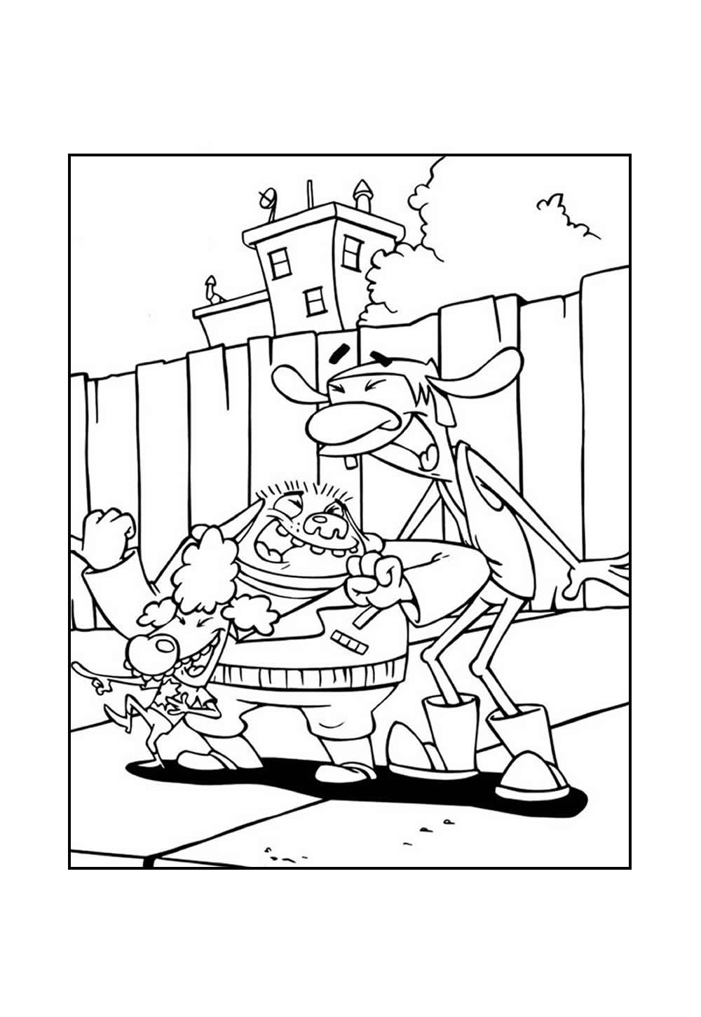 Desenho de Catdog para imprimir