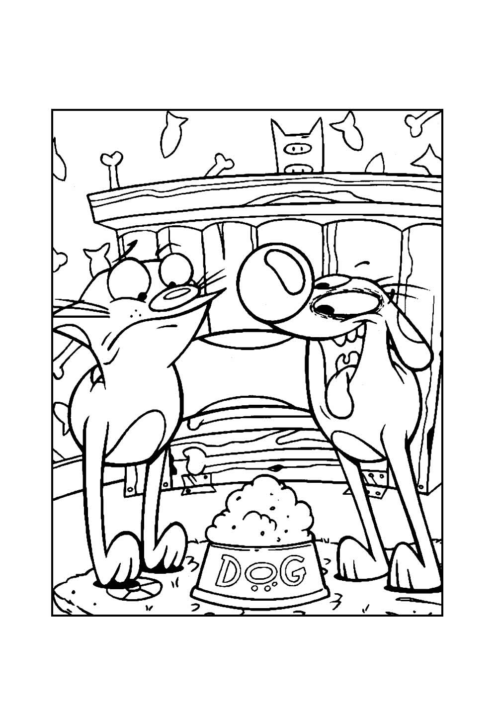 Desenhos de Catdog para imprimir