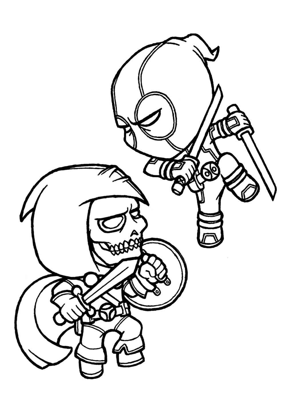 Desenho de Deadpool Baby