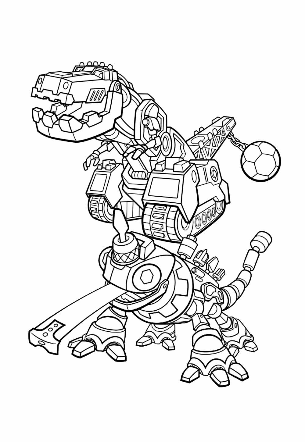 Desenho de Dinotrux para colorir