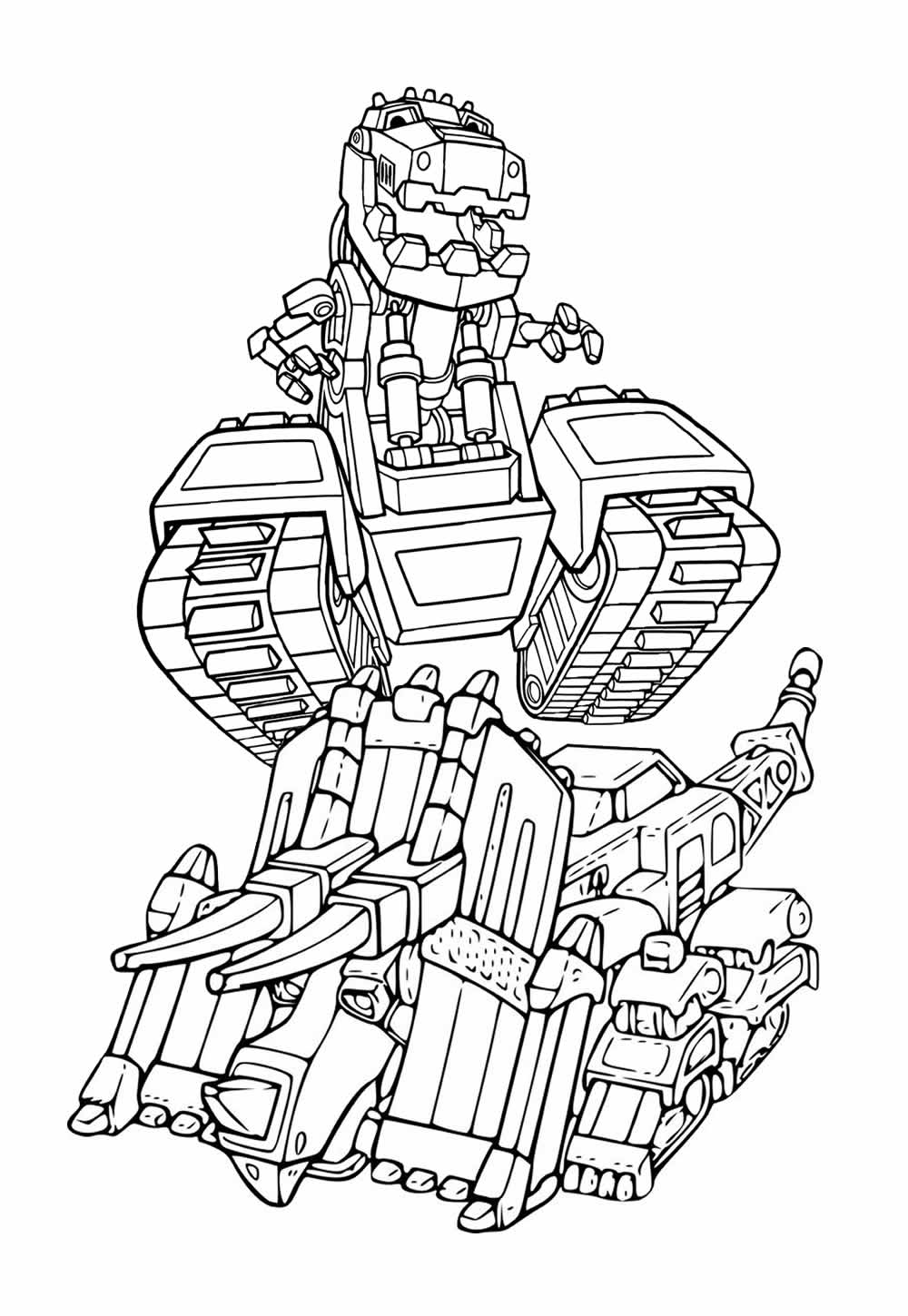 Desenho de Dinotrux para pintar