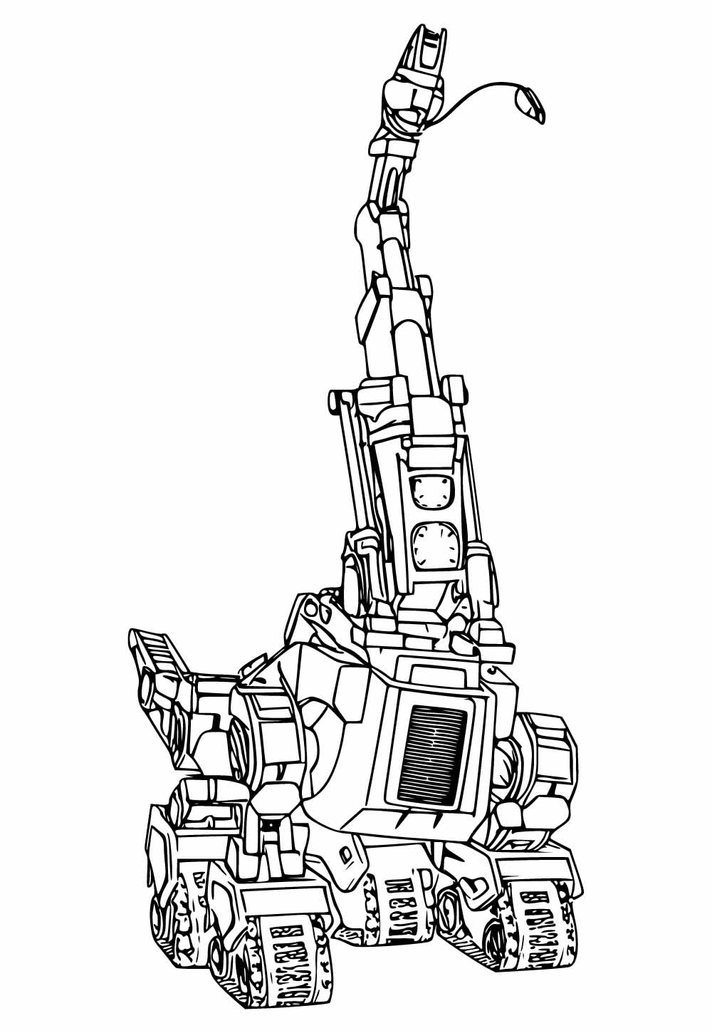 Desenho de Dinotrux para imprimir