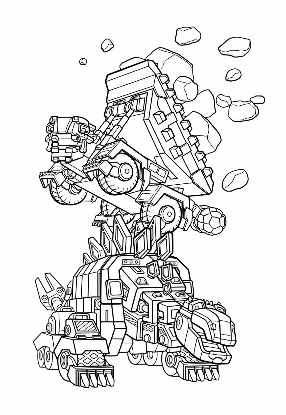 Dinotrux para colorir