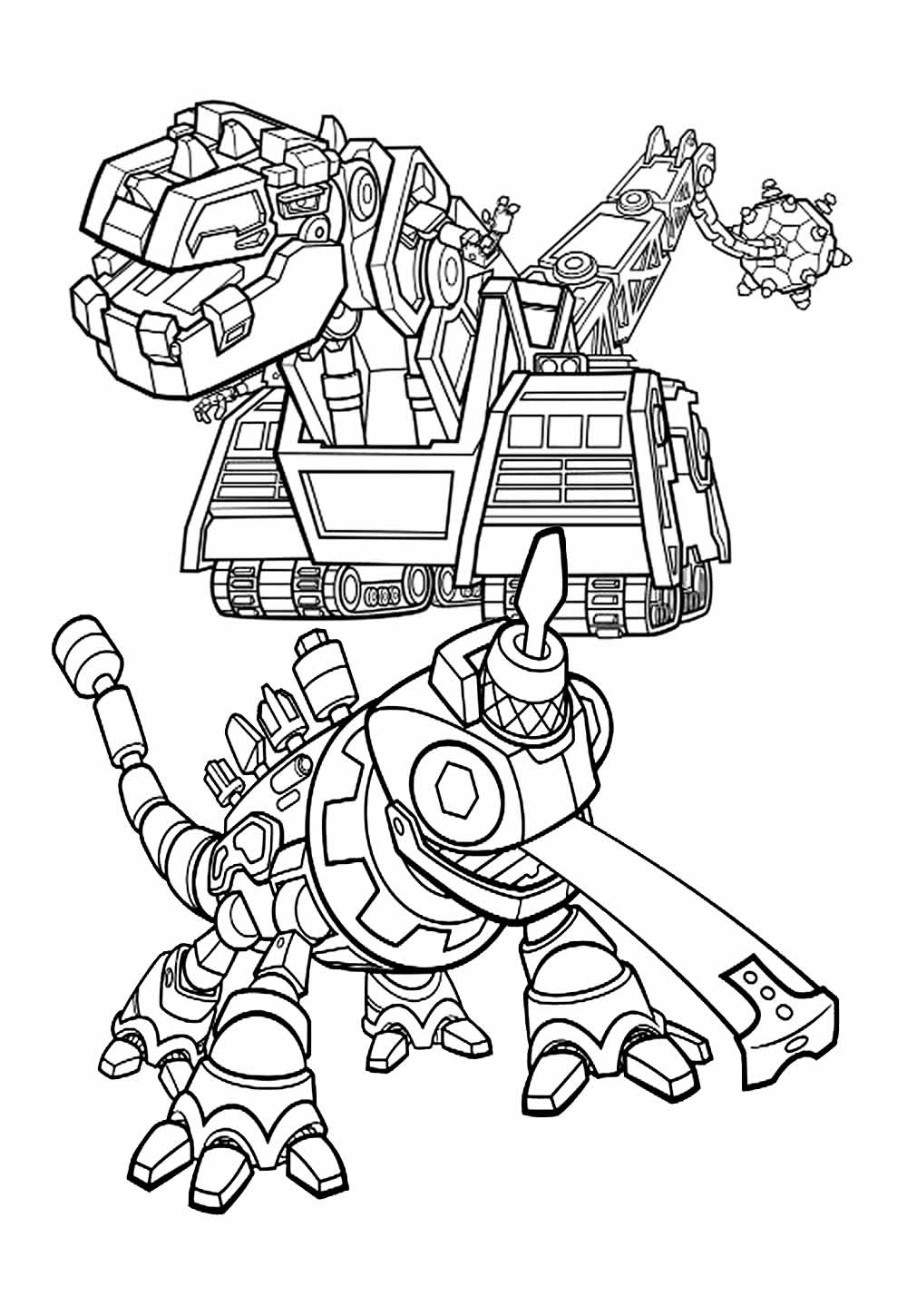 Desenho de Dinotrux para pintar