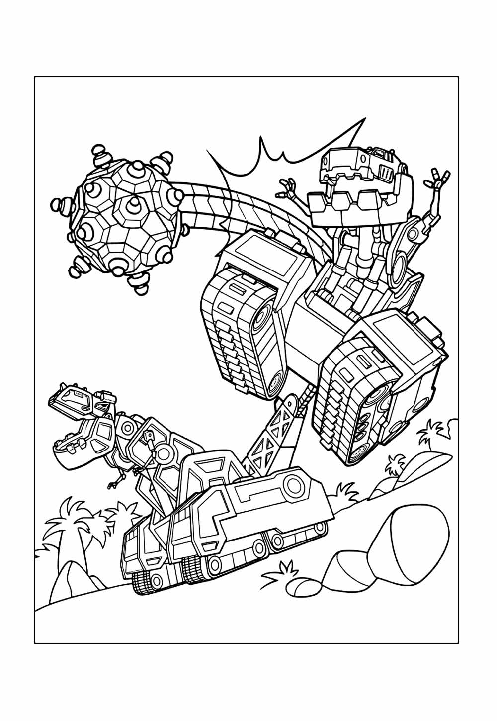 Dinotrux para colorir