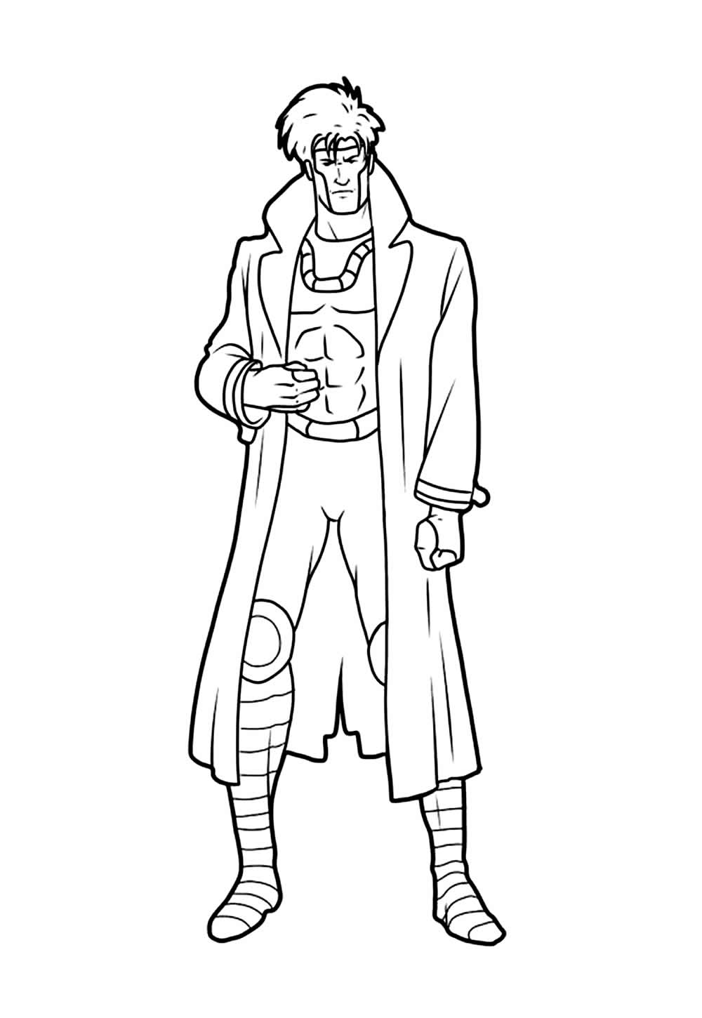 Desenho de Gambit para colorir