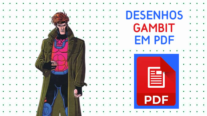 Desenhos de Gambit em PDF