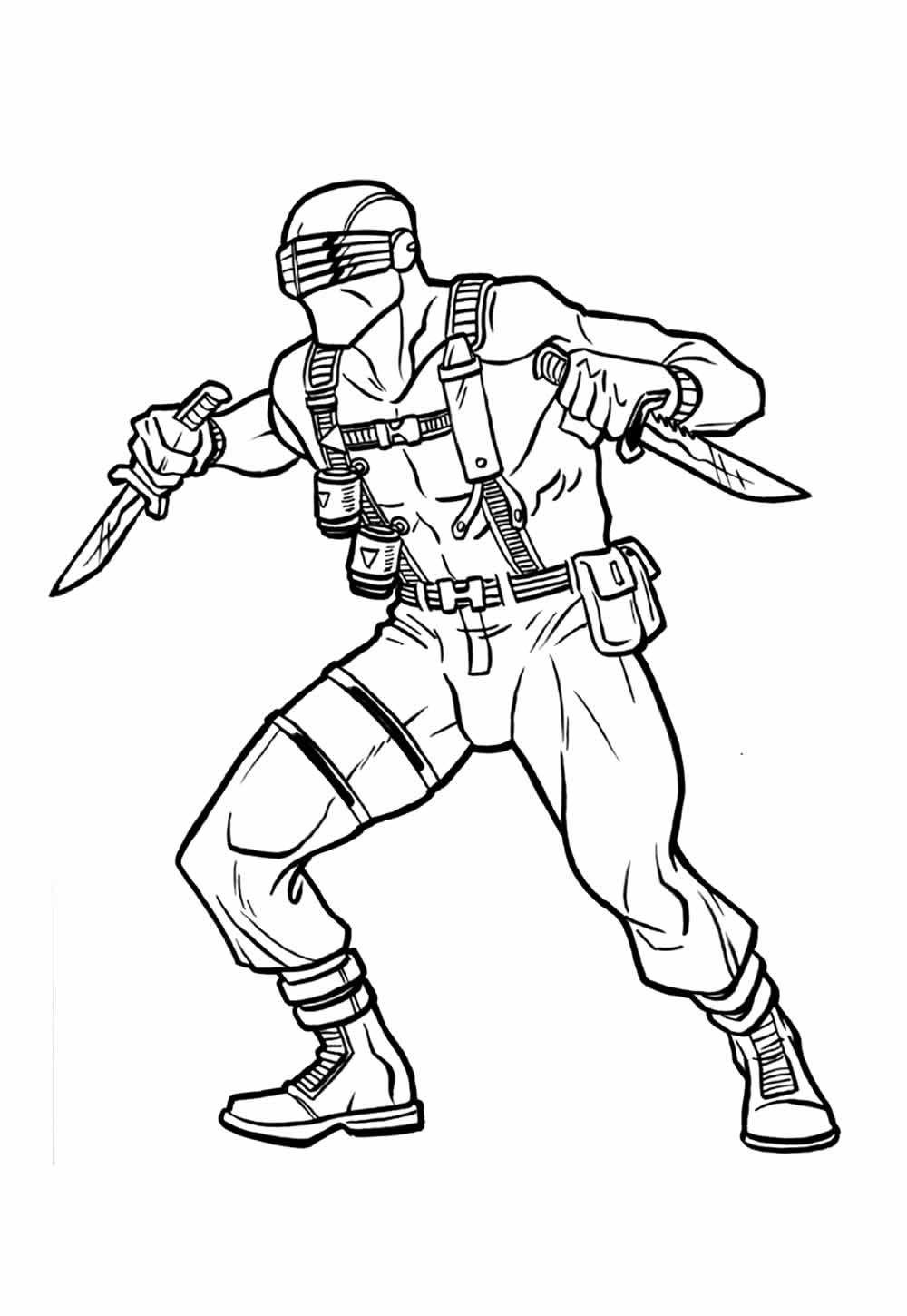 Desenho de G.I. Joe para colorir