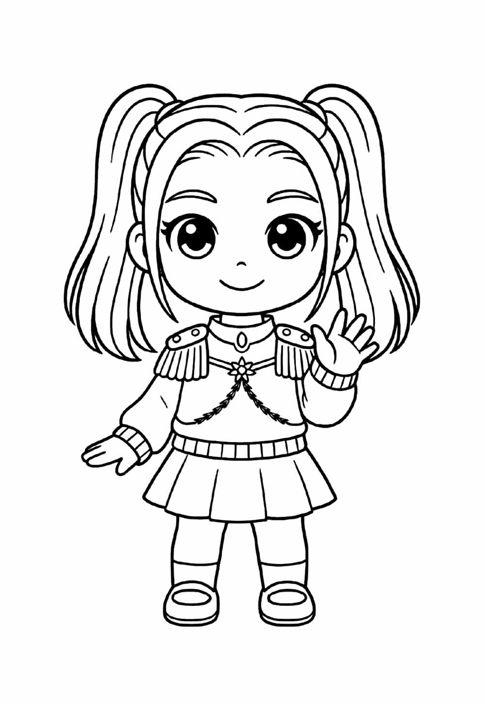 Desenho de Guerreiras do K-Pop Baby