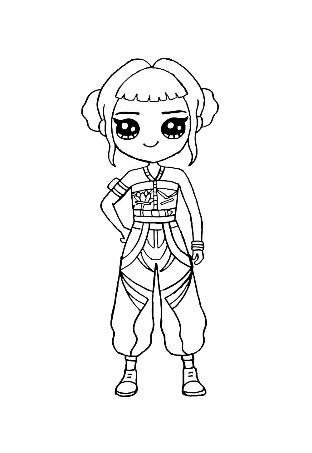 Desenho de Guerreiras do K-Pop Baby - Zoey