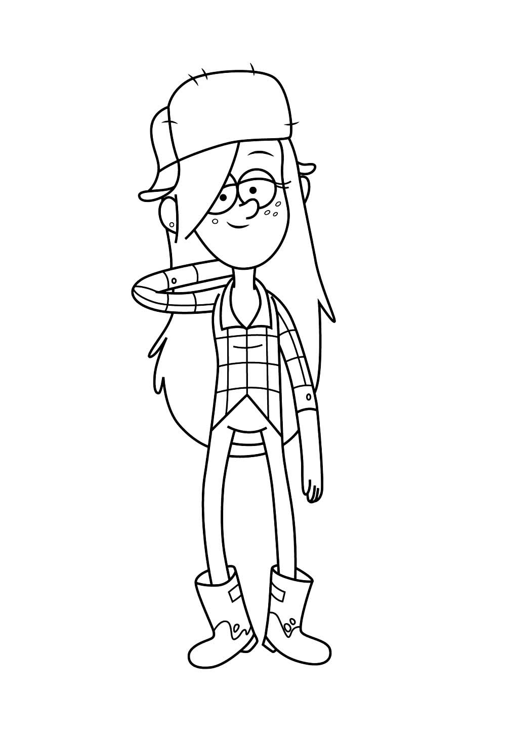 Desenho de Hilda para colorir