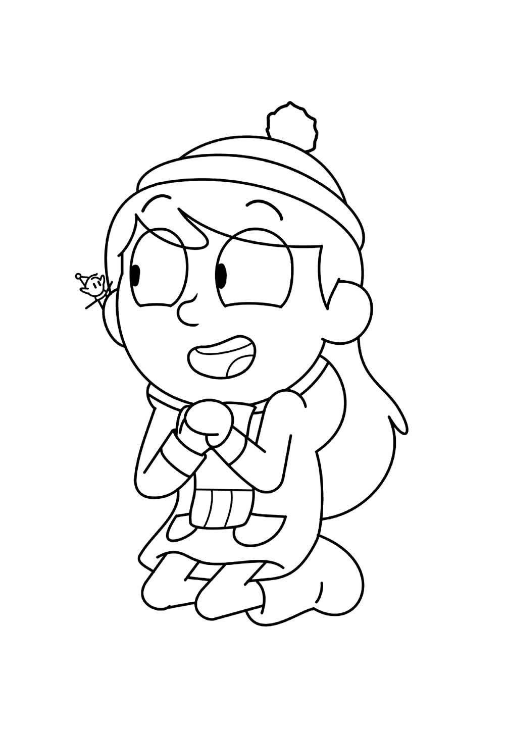 Hilda para colorir