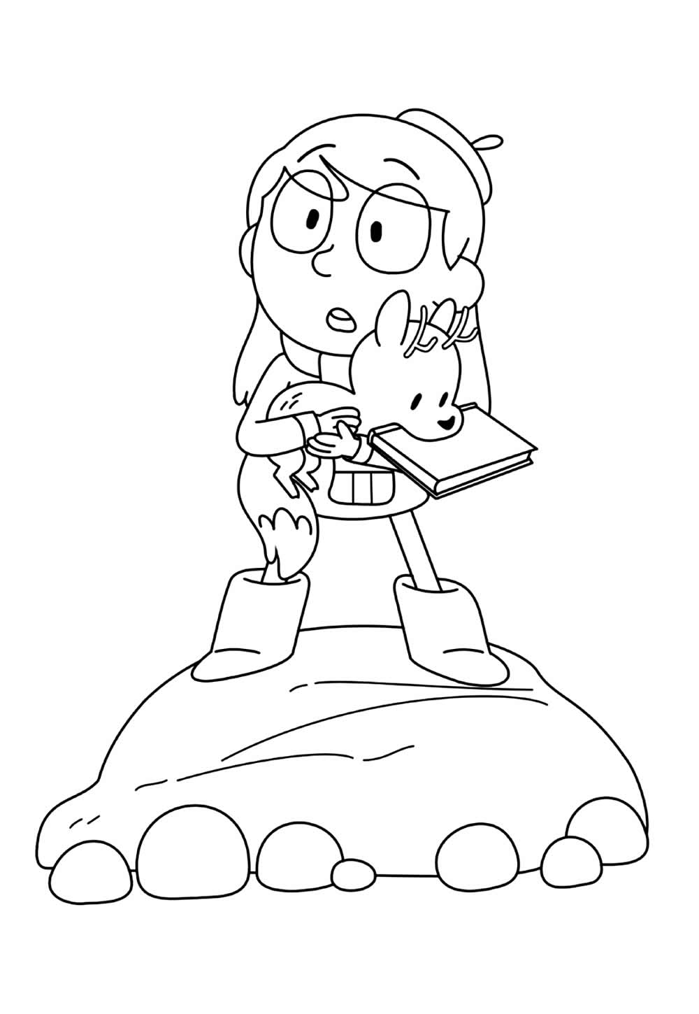 Desenho de Hilda para colorir