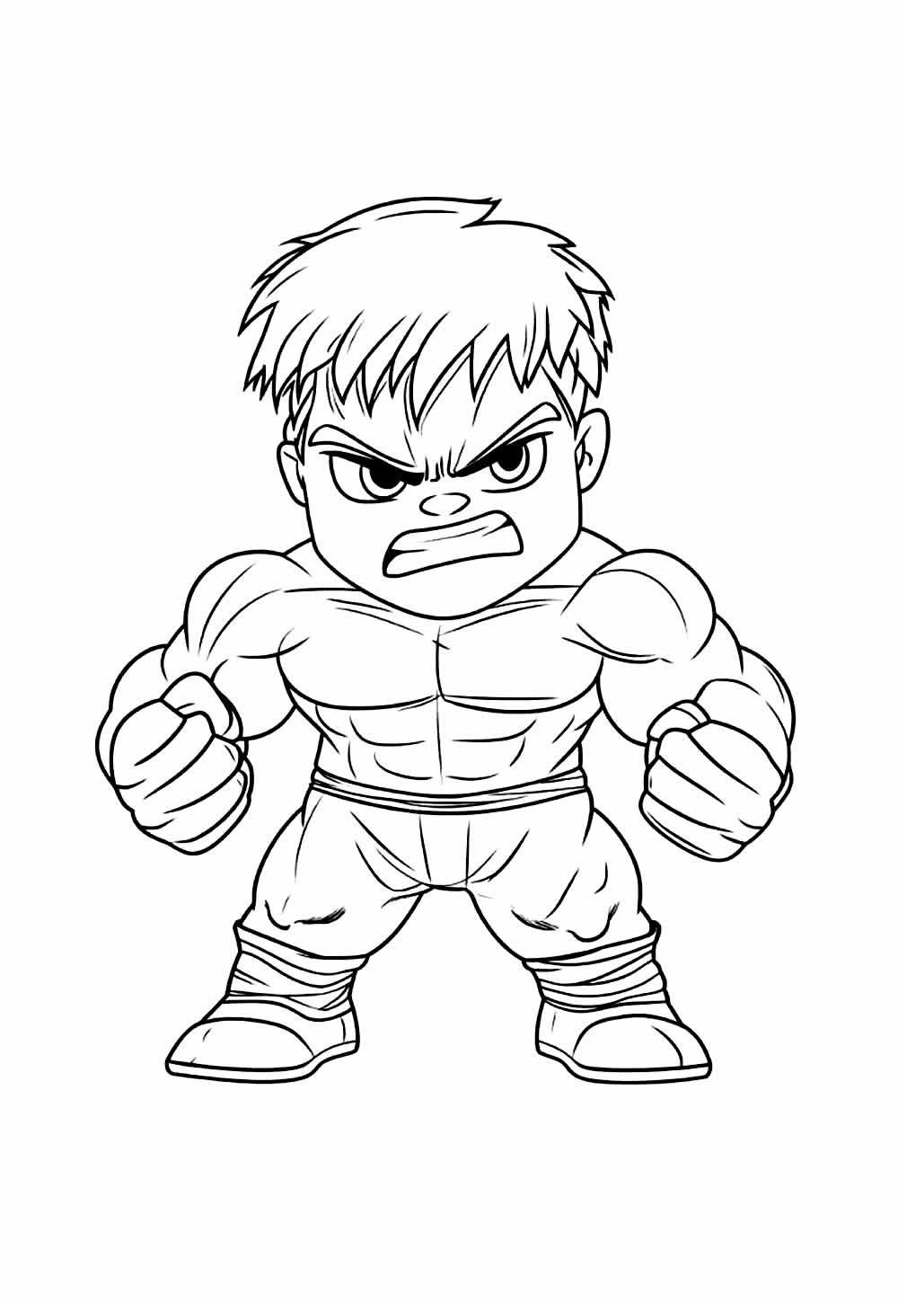Desenho de Hulk Baby para colorir