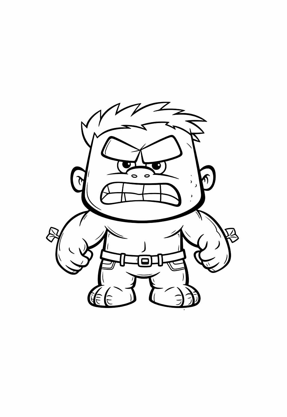 Desenho de Hulk Baby para colorir