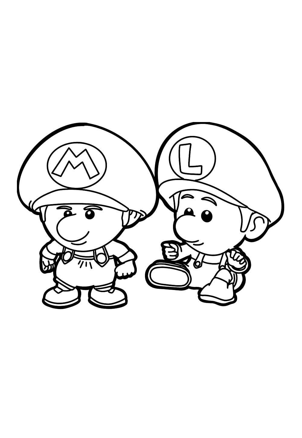 Desenho do Mario Bros Baby