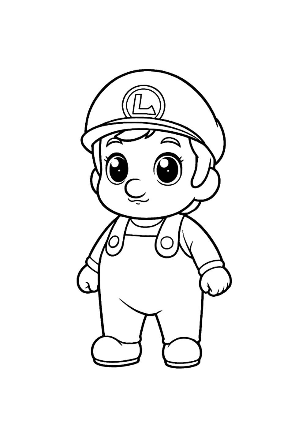 Desenho do Mario Bros Baby para colorir