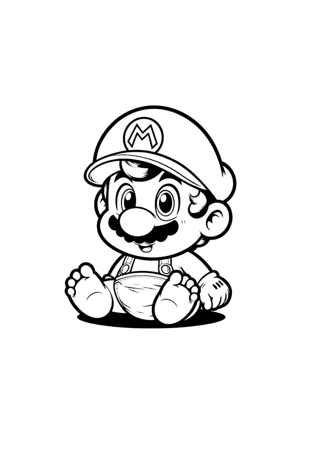 Desenho do Mario Bros Baby