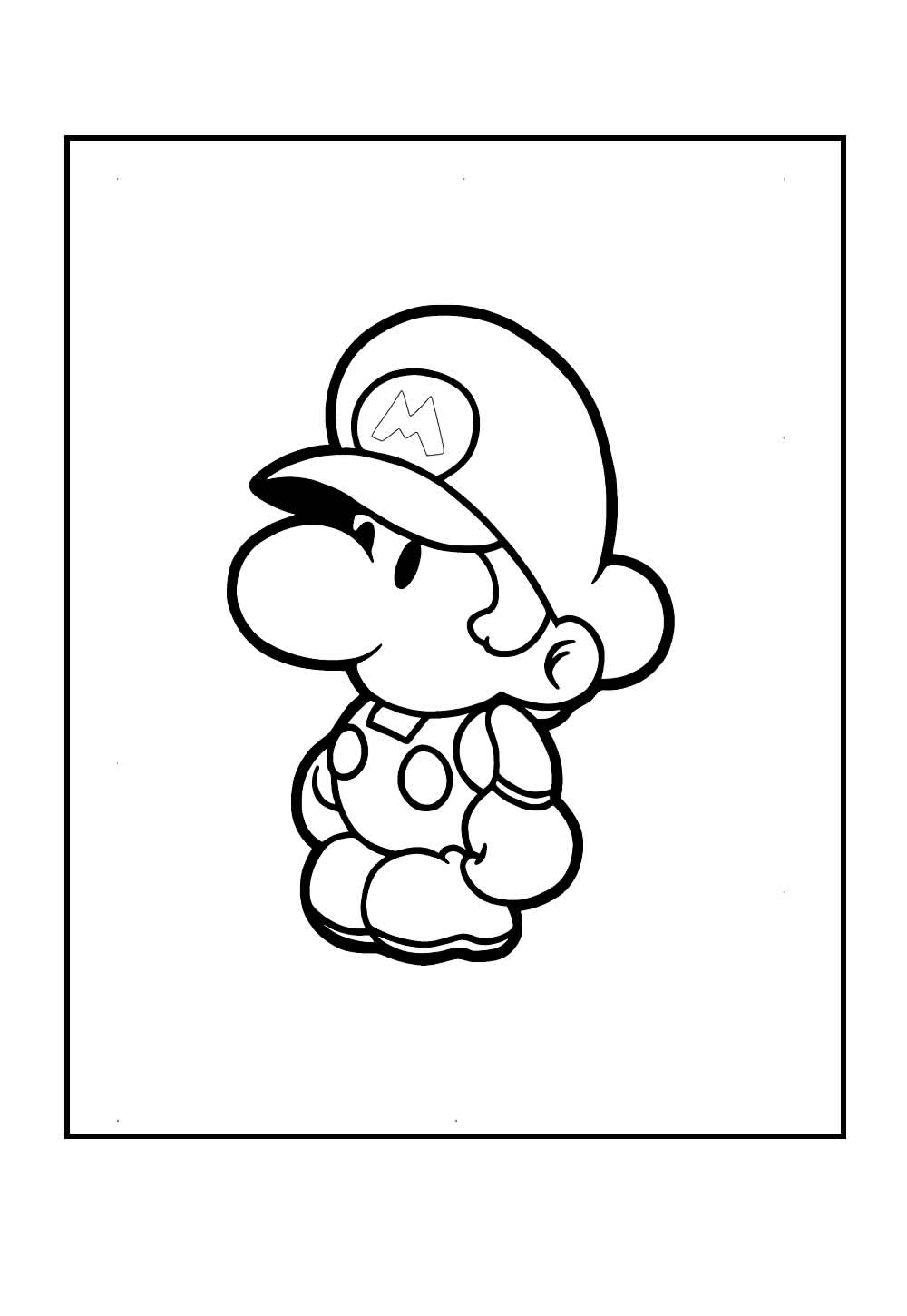 Desenho do Mario Bros Baby