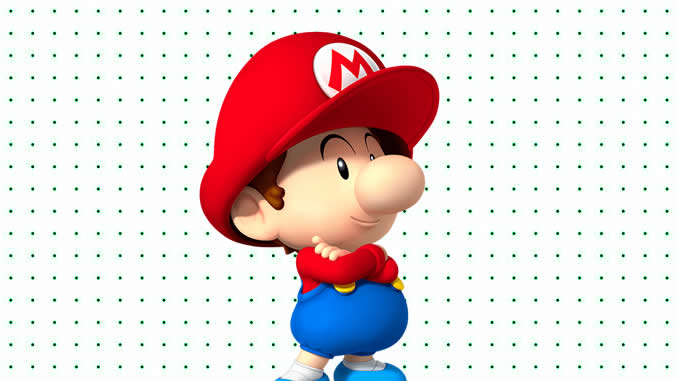 Desenhos do Mario Bros Baby para colorir