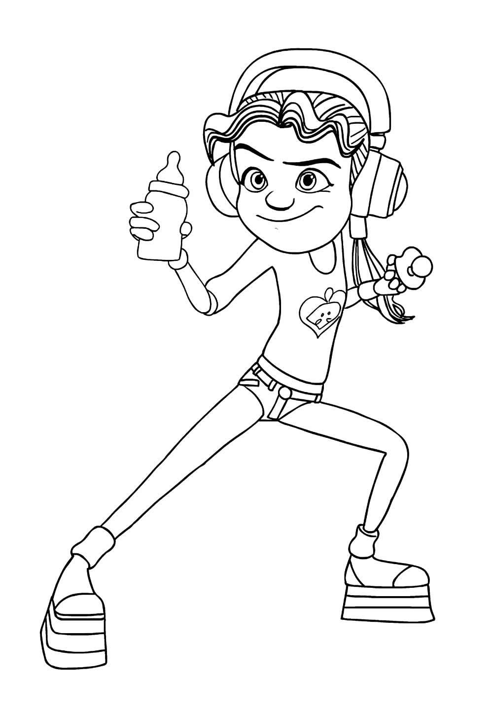 Desenho de Mini Beat Power Rockers para colorir