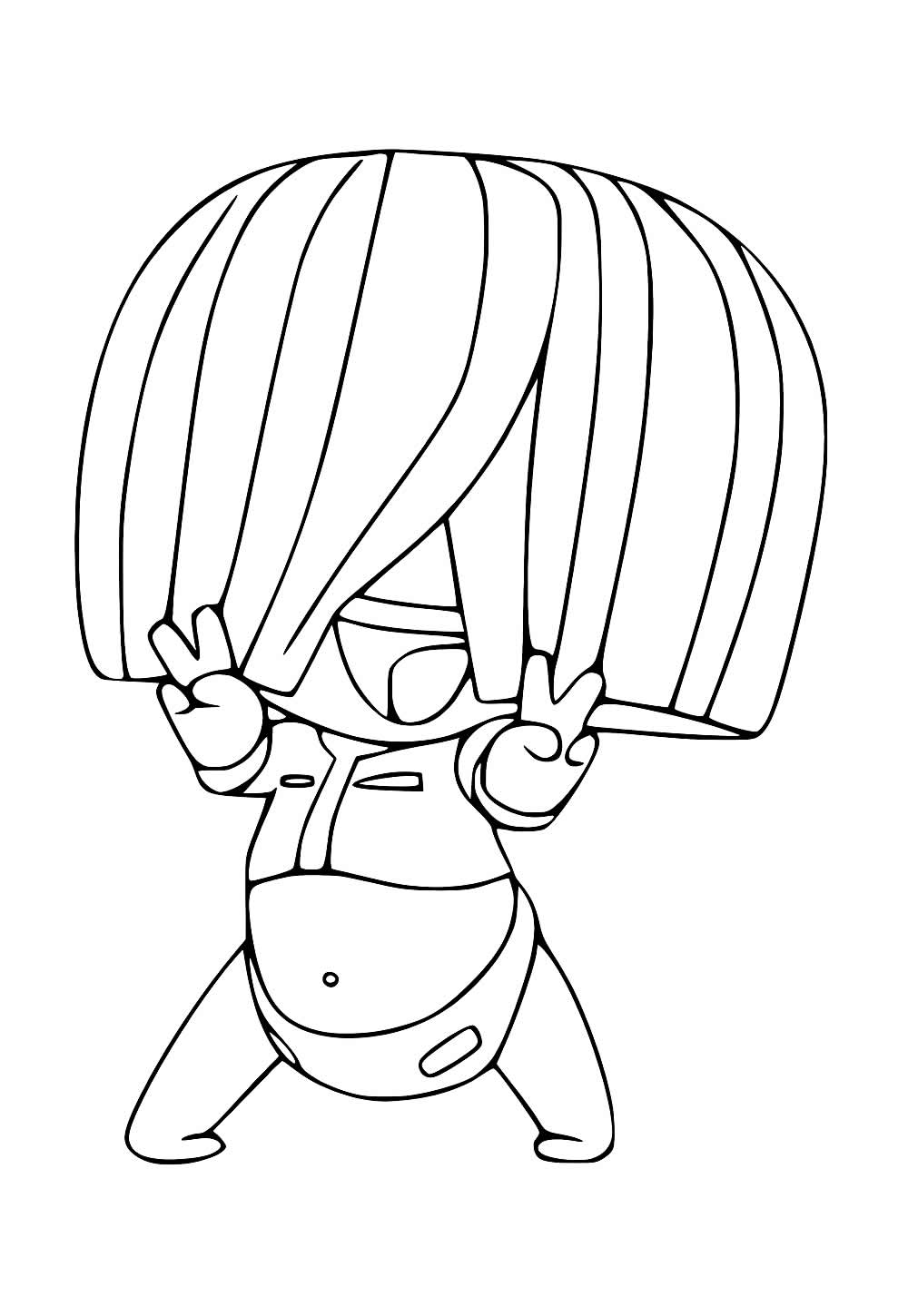 Desenho de Mini Beat Power Rockers para colorir