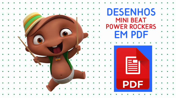 Desenhos de Mini Beat Power Rockers em PDF