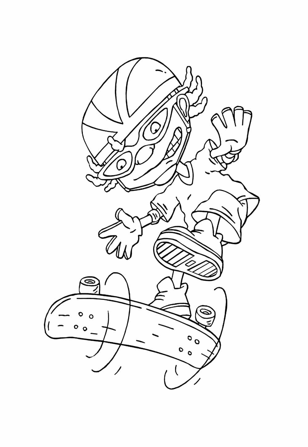 Desenho de Rocket Power para pintar