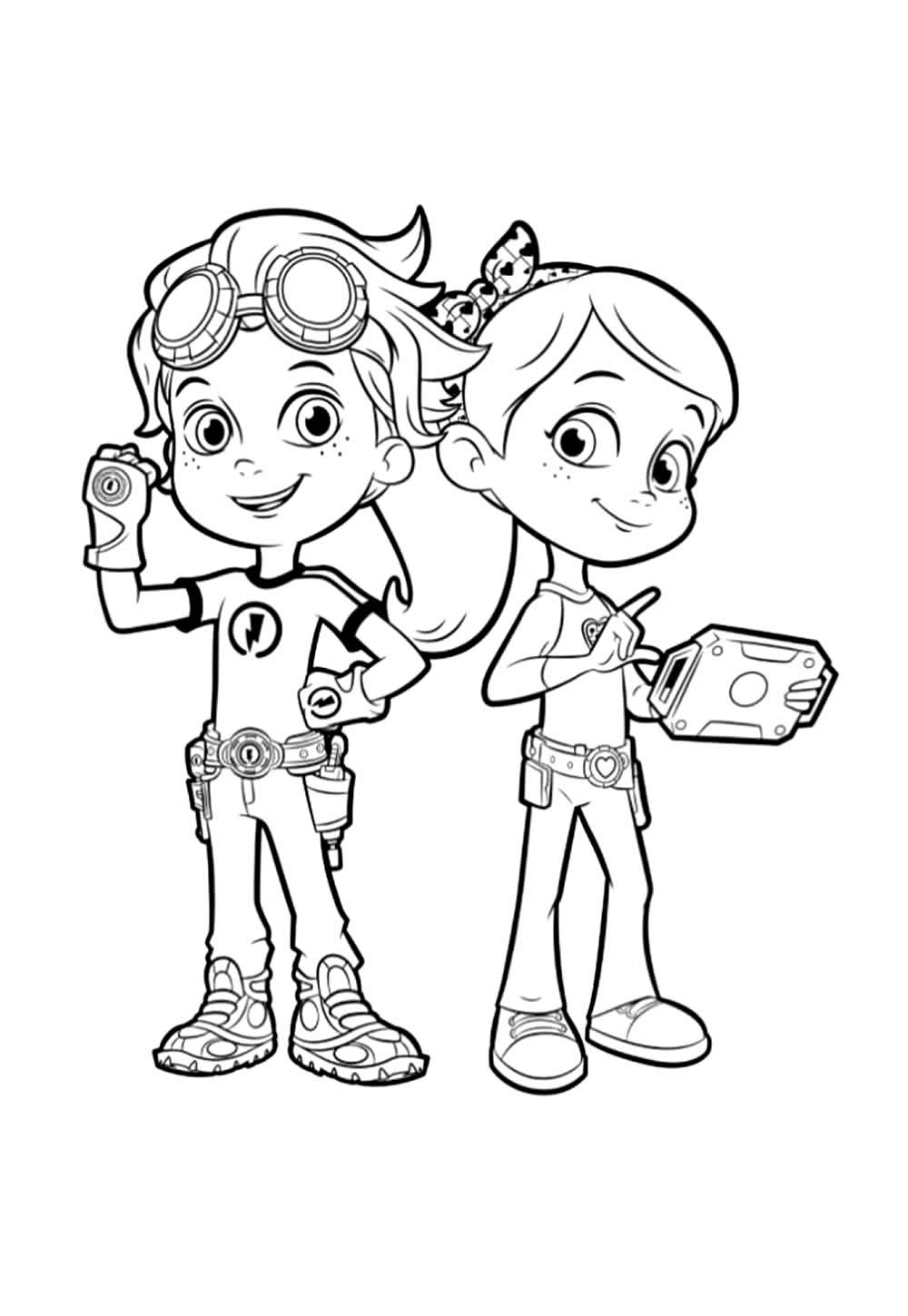 Desenho de Rusty Rivets para colorir