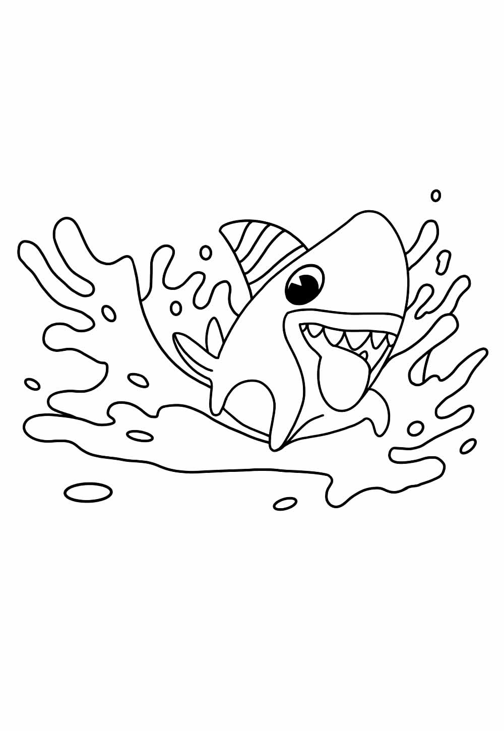 Desenho de Sharkdog para colorir