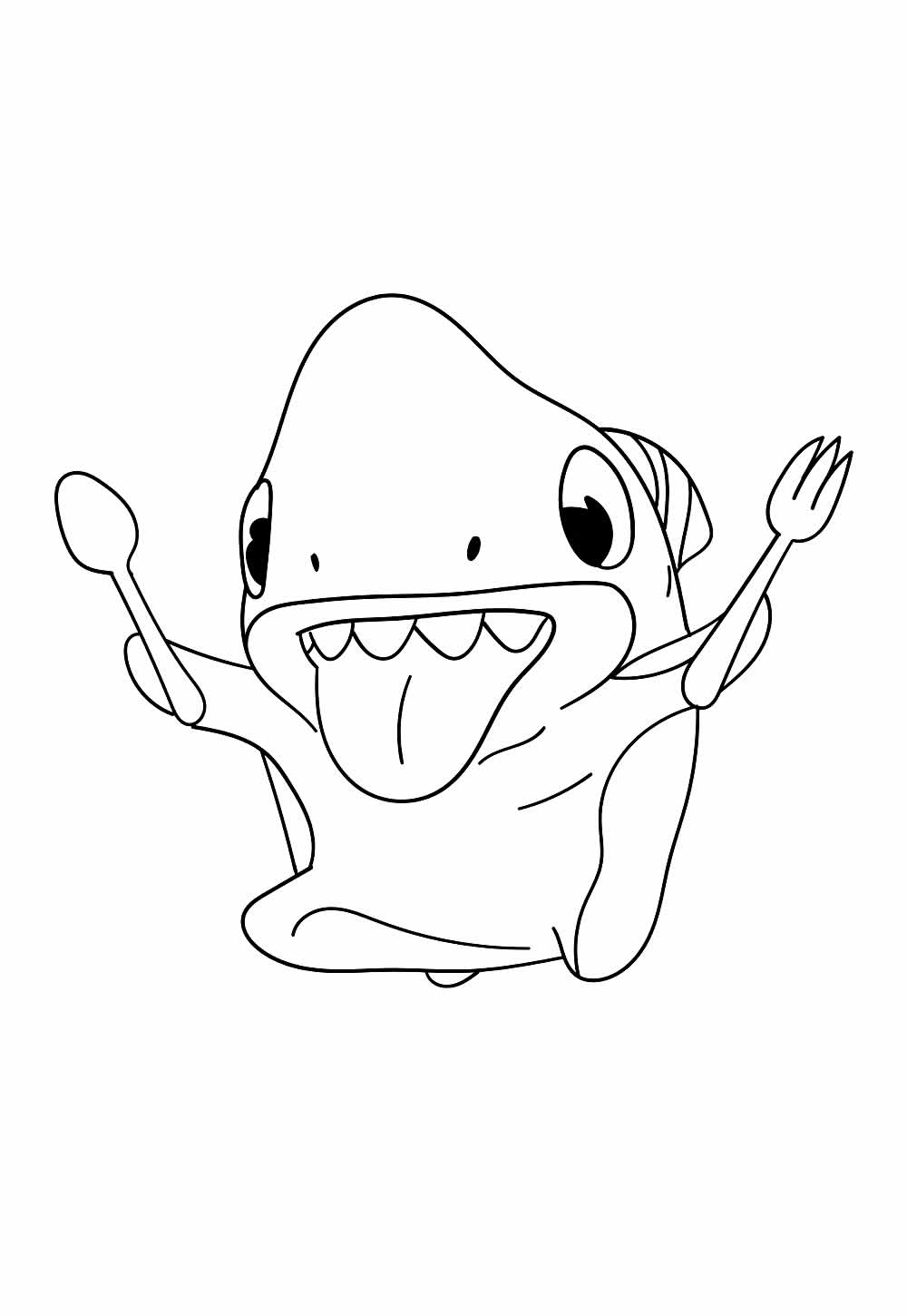 Desenho de Sharkdog para pintar