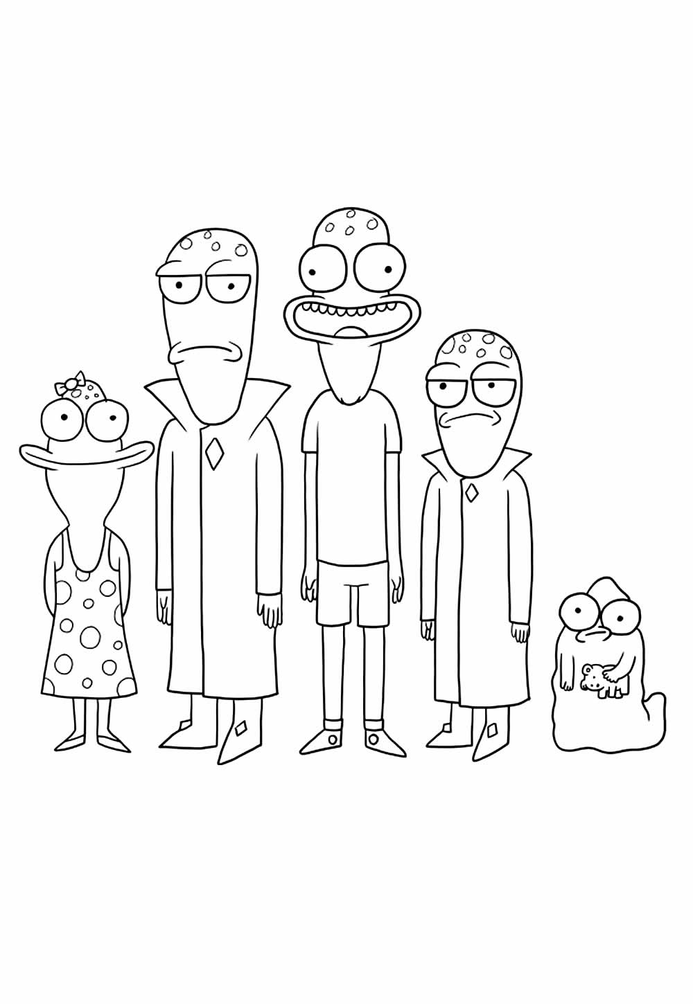 Desenho de Solar Opposites