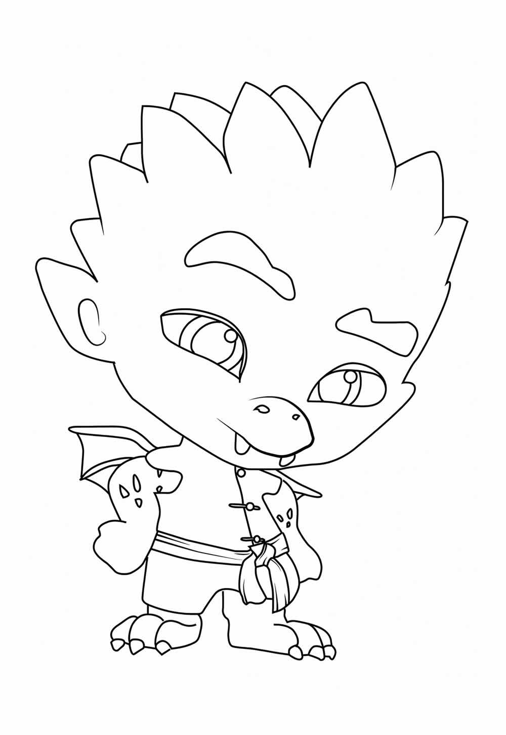 Desenho de Super Monstros em Ação para pintar