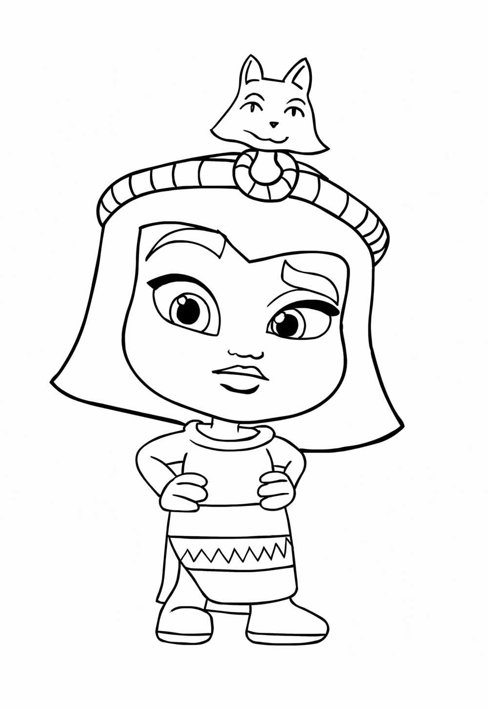 Desenho de Super Monstros em Ação para colorir