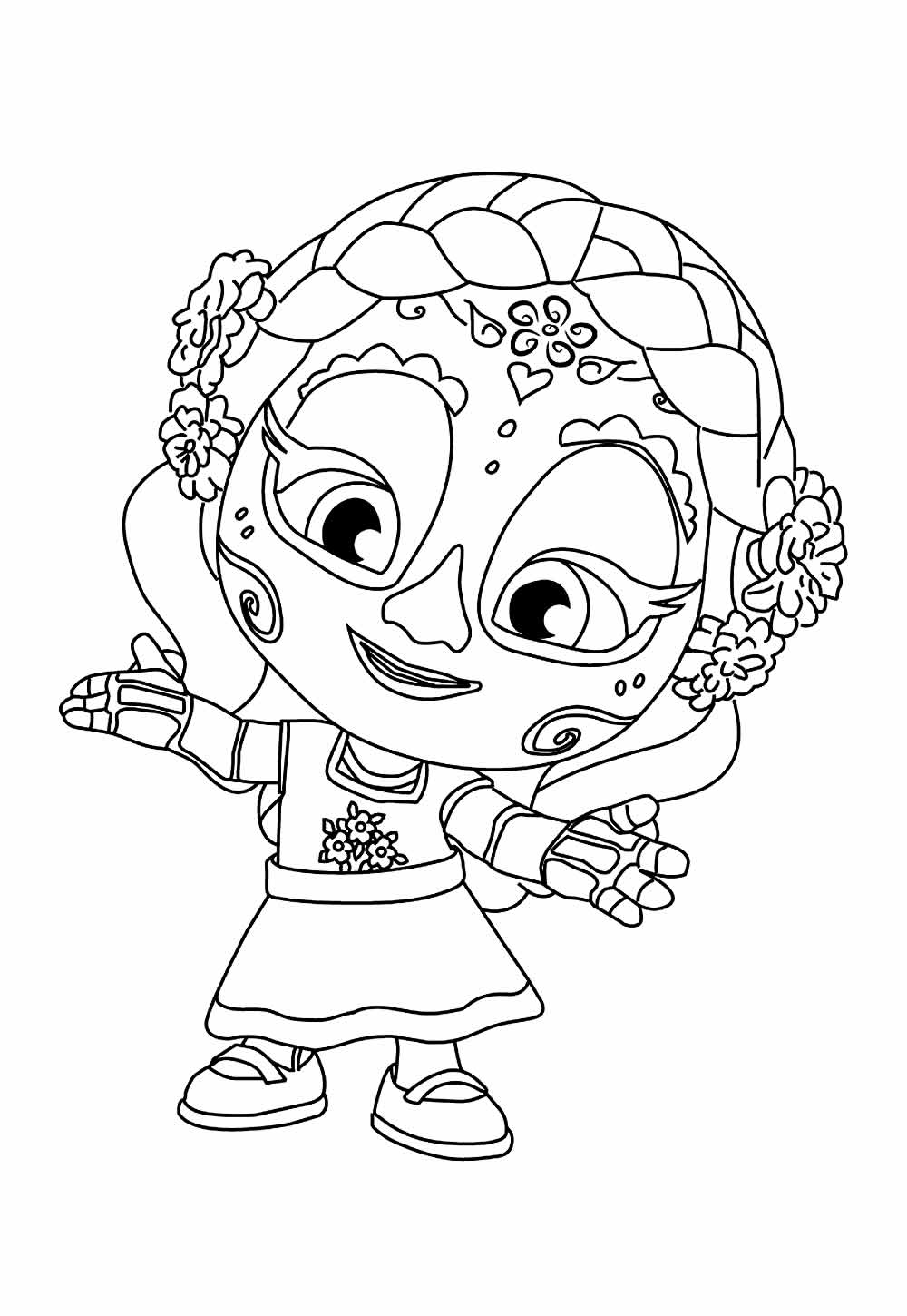 Desenho de Super Monstros em Ação