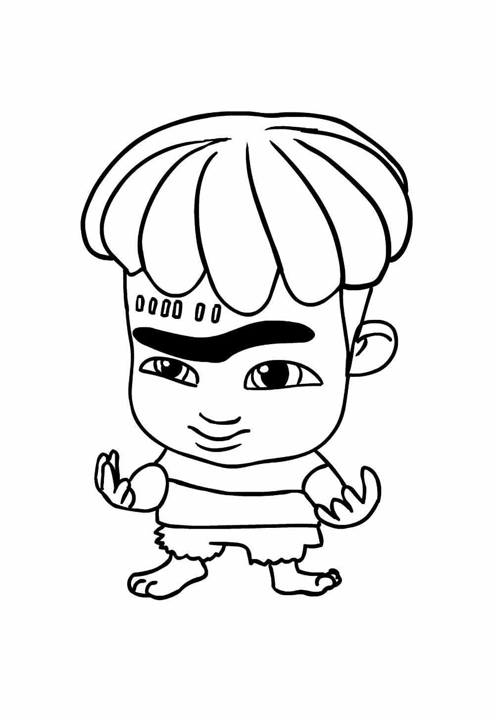 Desenho de Super Monstros em Ação para pintar