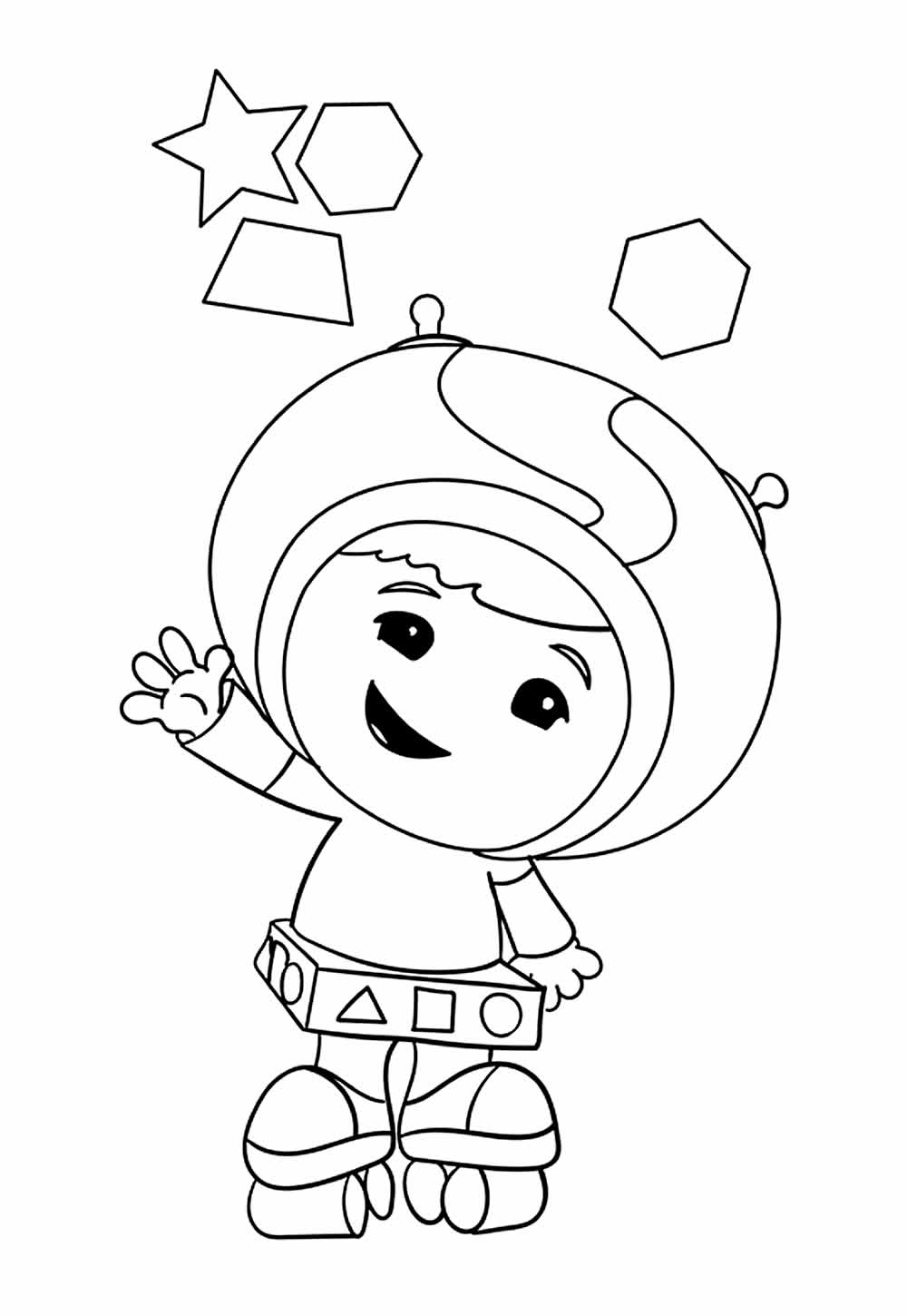 Desenho de Team Umizoomi para pintar