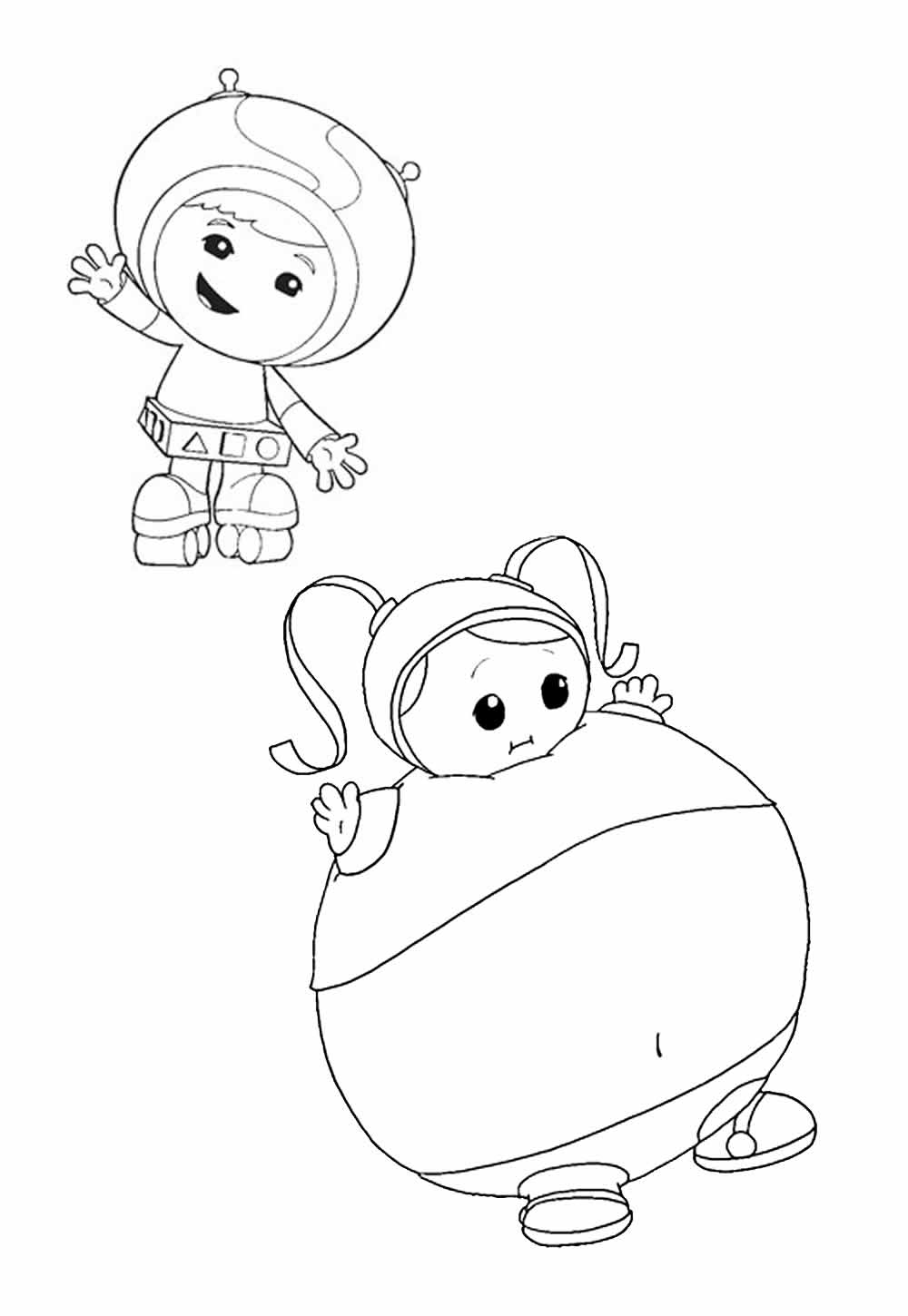 Desenho de Team Umizoomi para pintar