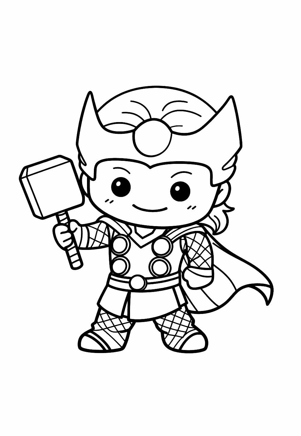Desenho de Thor Baby para colorir