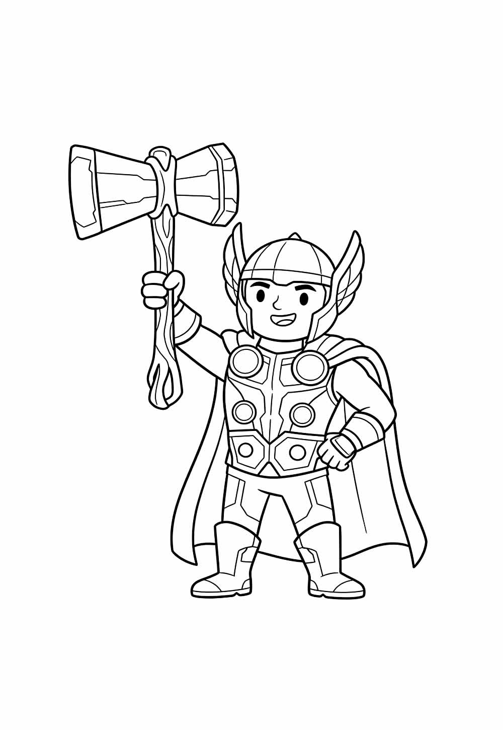 Desenho de Thor Baby para colorir