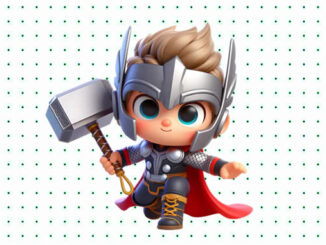 Desenhos de Thor Baby para colorir