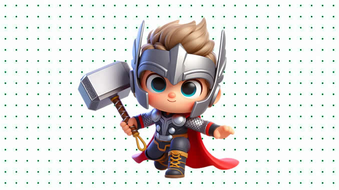 Desenhos de Thor Baby para colorir