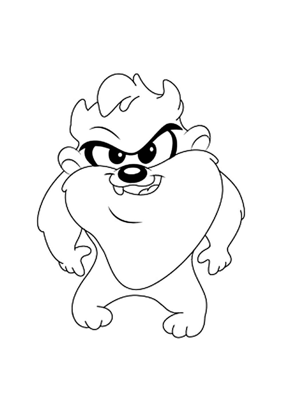 Desenho de Tiny Toon Adventures para colorir - Baby Taz
