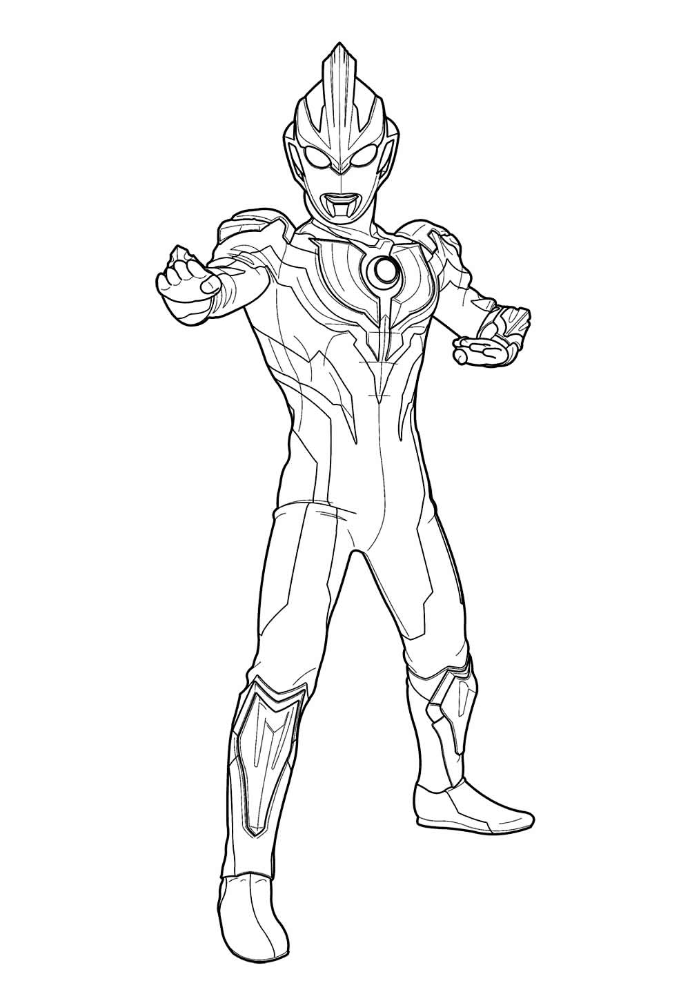Desenho do Ultraman para colorir